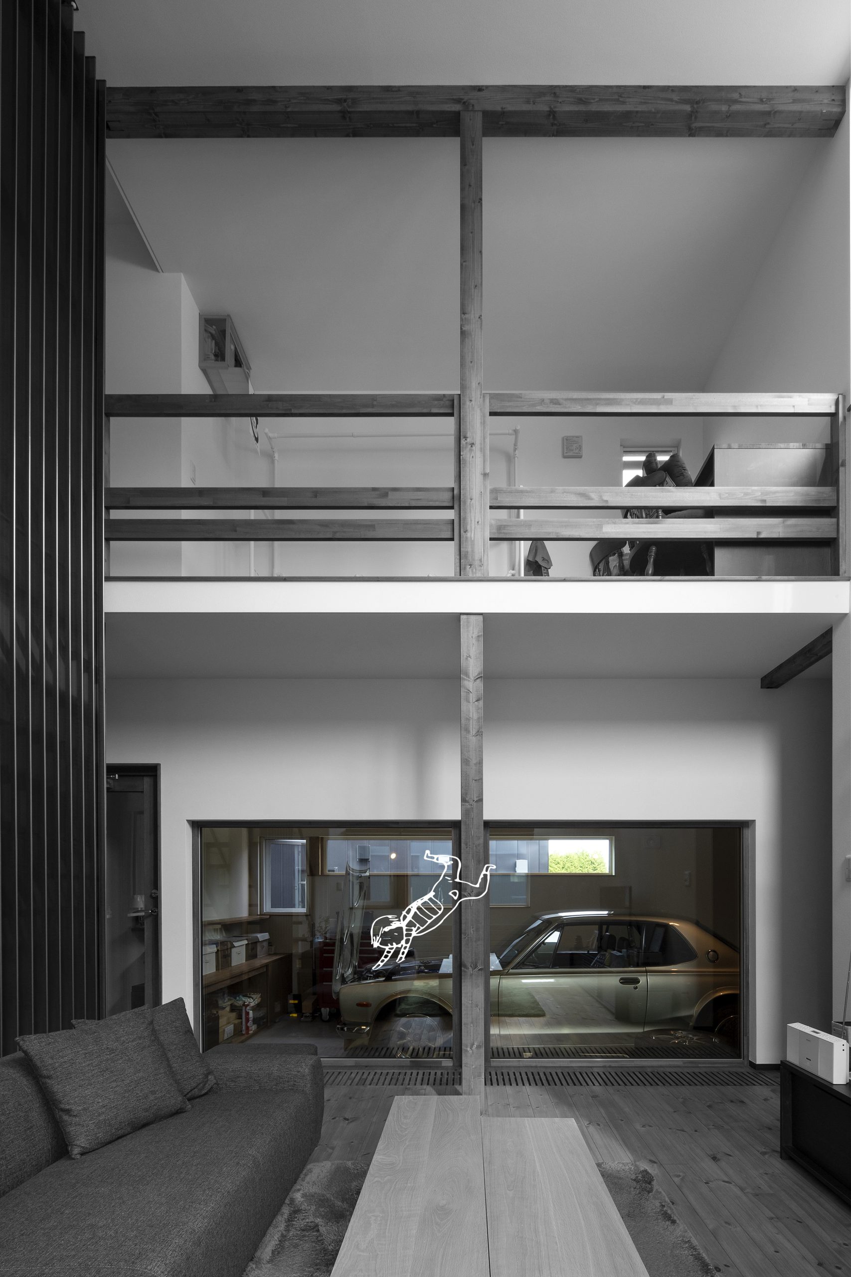 千歳市の注文住宅(アートホームのガレージハウス施工事例)